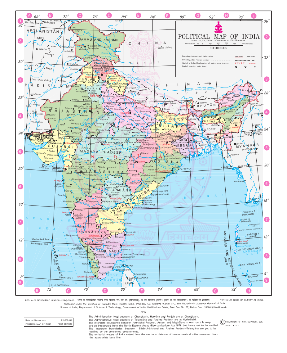 Political Map of India