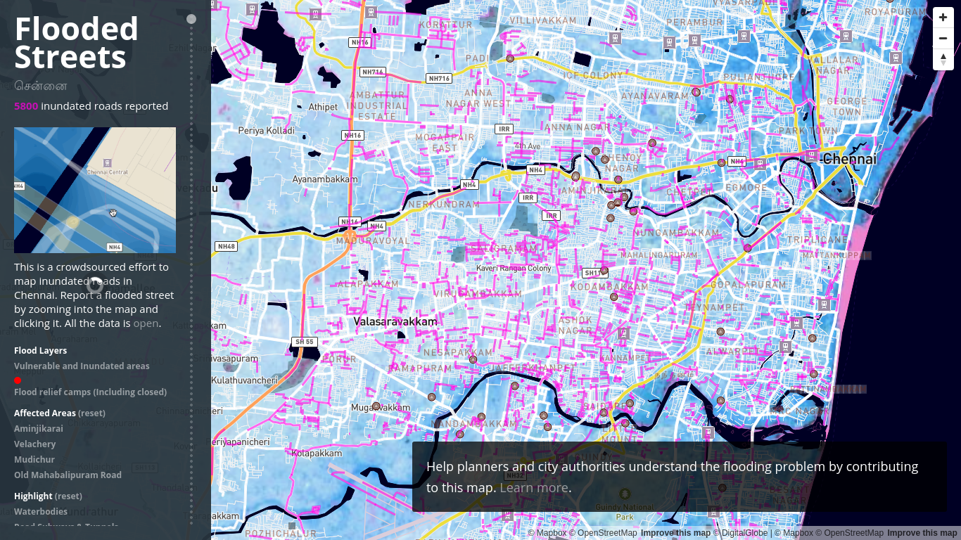 Chennai Flood Maps