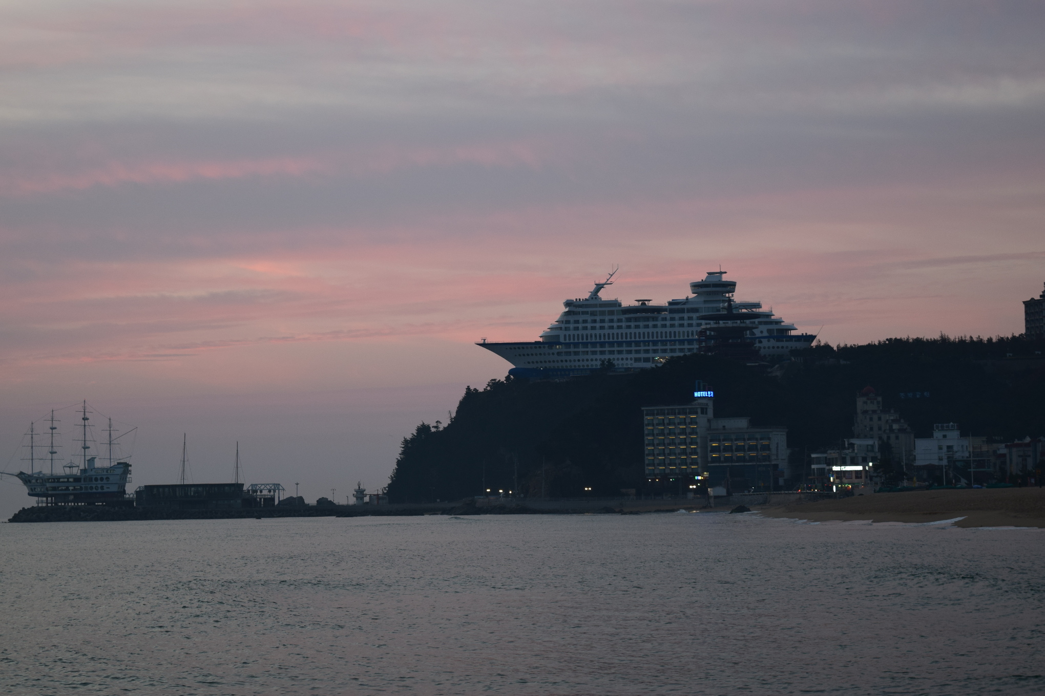 View from Jeondongjin beach.