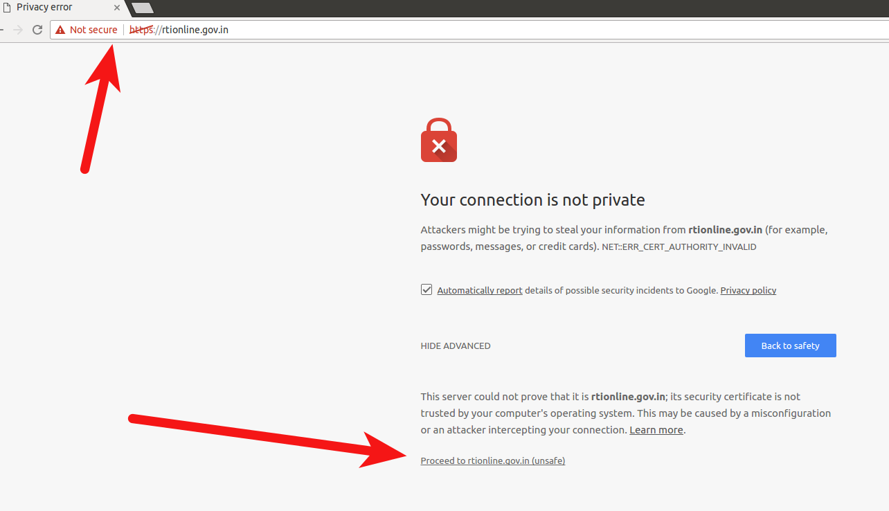 Broken HTTPS. Invalid SSL certificate.