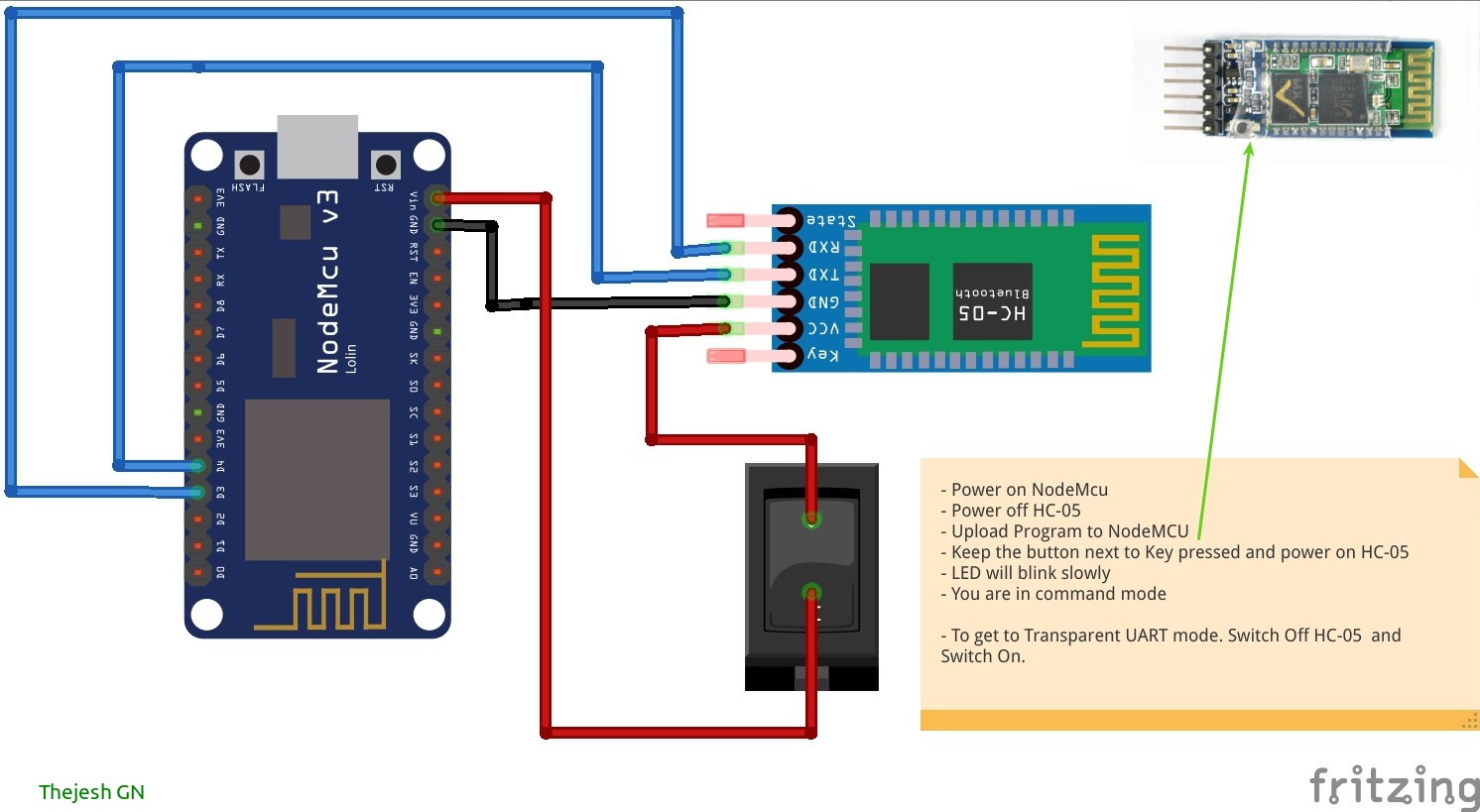 Configuring HC-05 using NodeMCU and Performing Transparent Serial ...