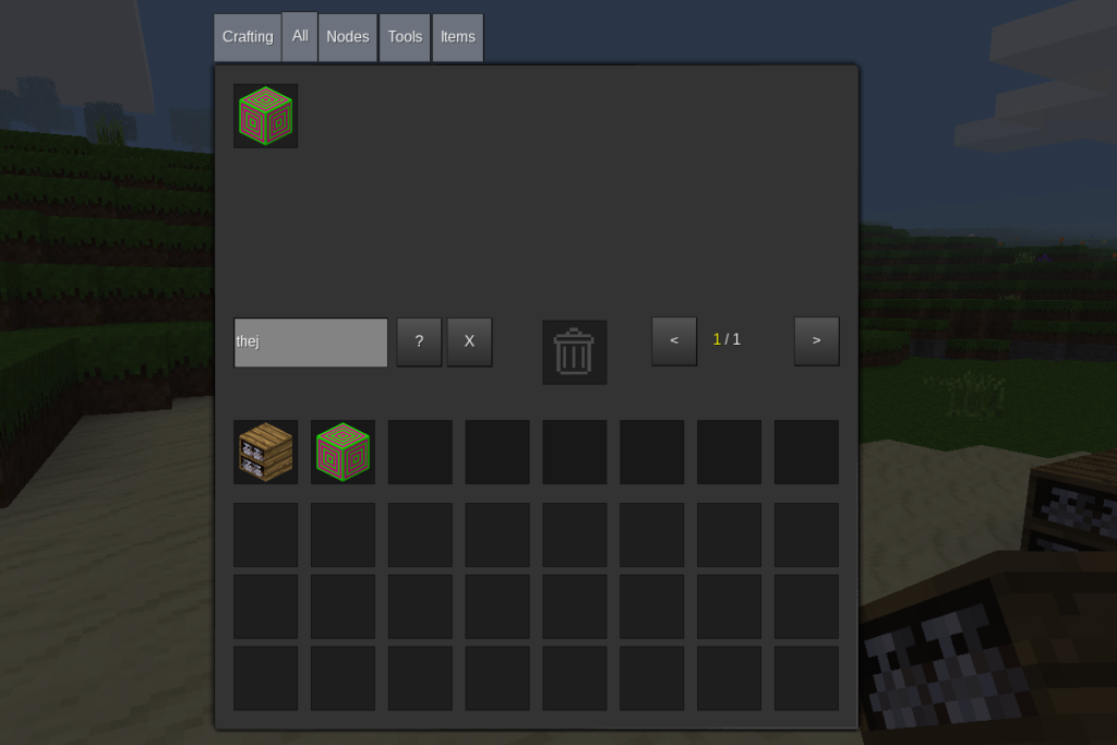 Go to inventory search for our block and add it