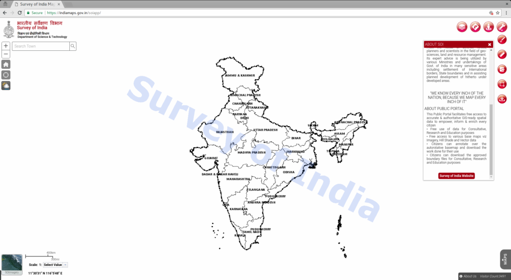 SOI allowing you to use the maps.